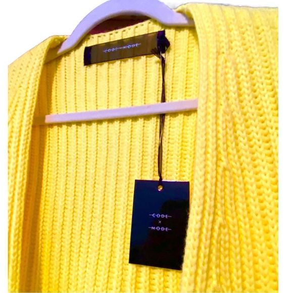 Code Mode Open Front Sweater Cardigan - Picture 5 of 8